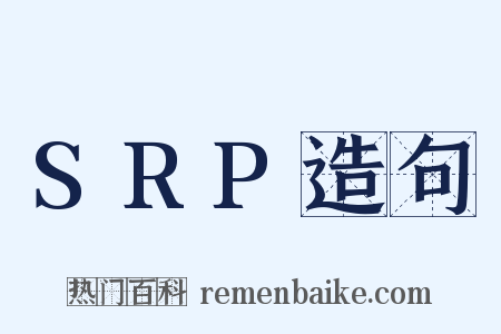 SRP造句是什么意思的图片